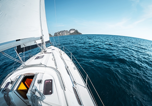 marine hull visible only on sea